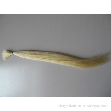 Popular 100% Human Hair Real Remy Bulk Hair Extension Silky Straight 16" Blonde Color613#